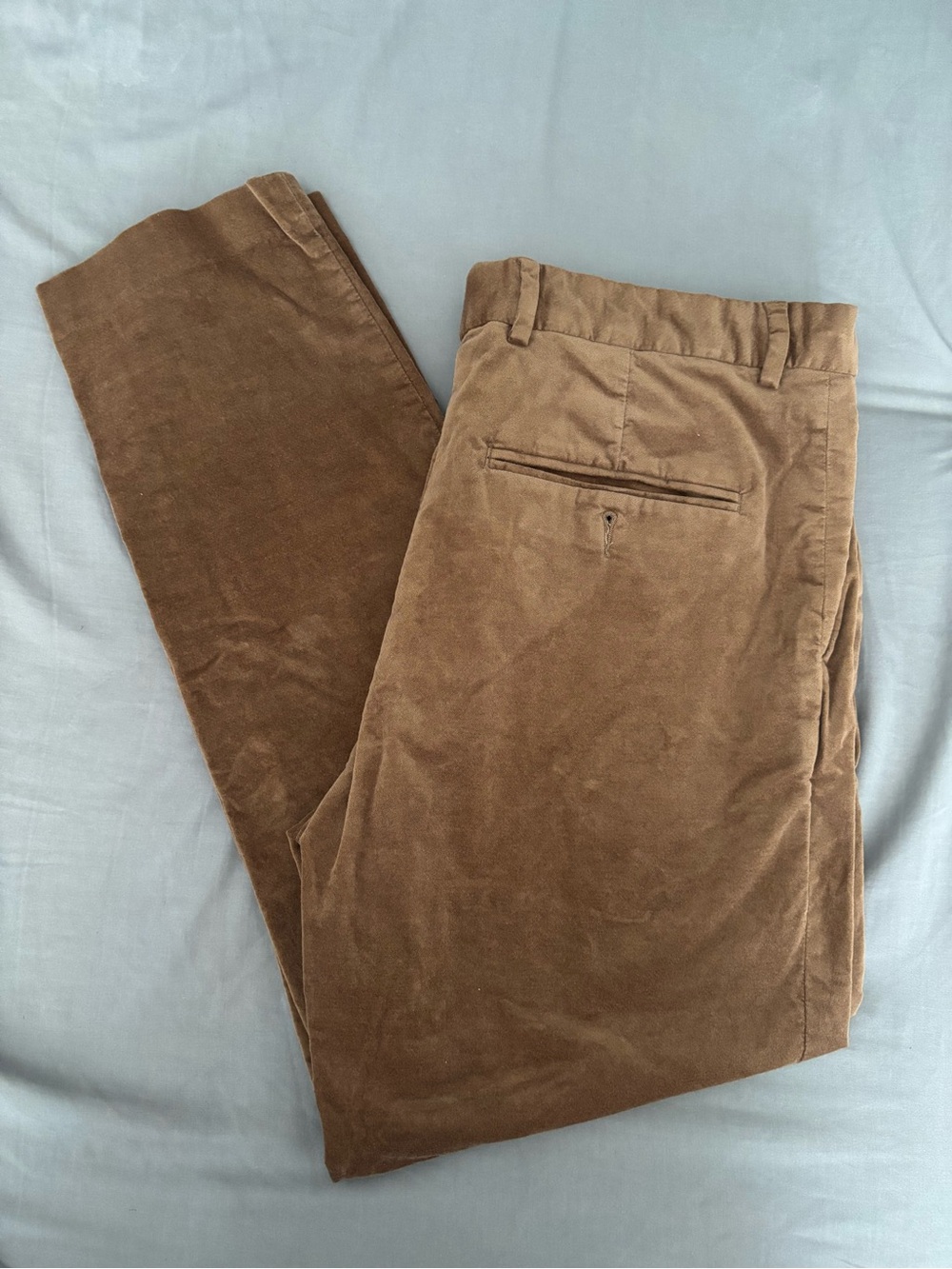 H&M Men's Corduroy Trousers in Warm Brown